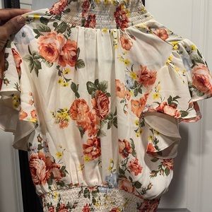 Very comfortable flower blouse shirt